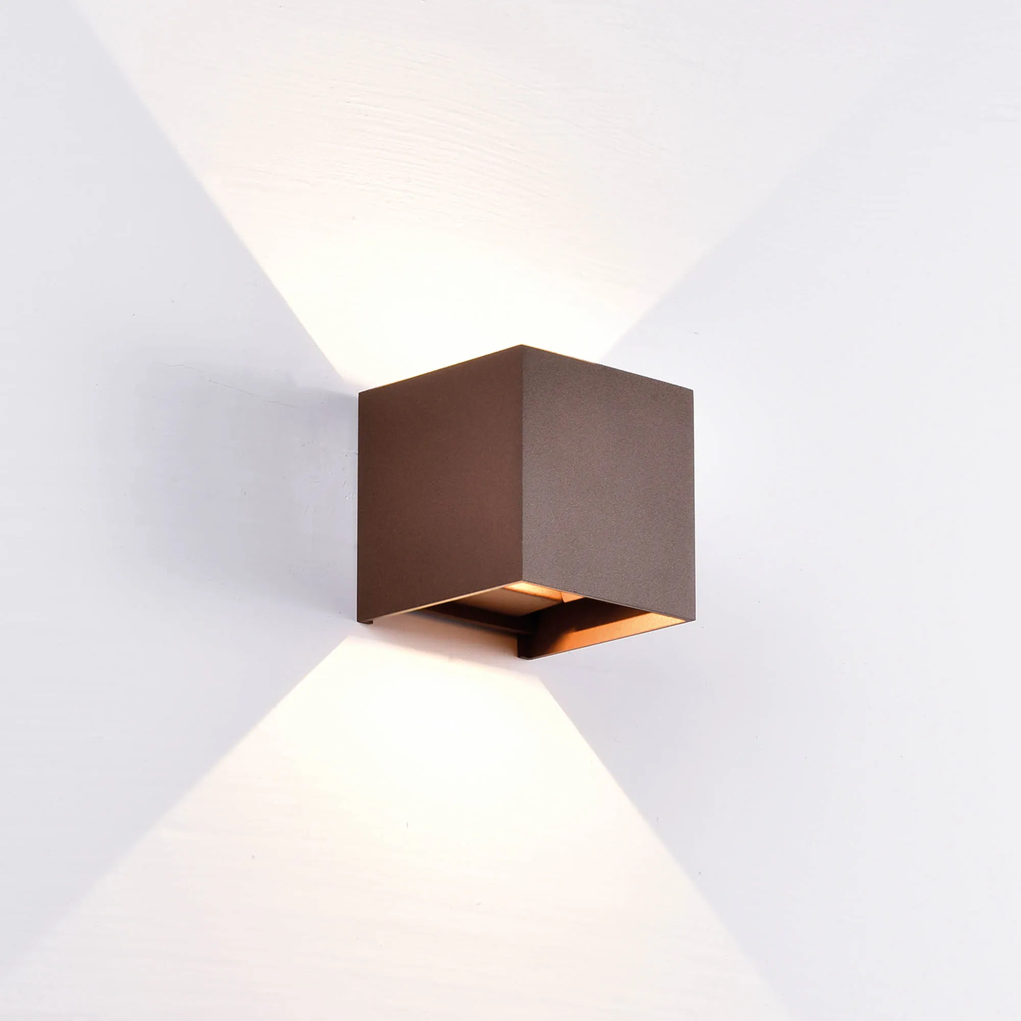 Davos Wall Lamp 2 x 6W LED M7650  Mantra Fusion Davos Rust Brown